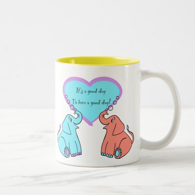 Inspiration Message Elephant Heart Tasse (Rechts)