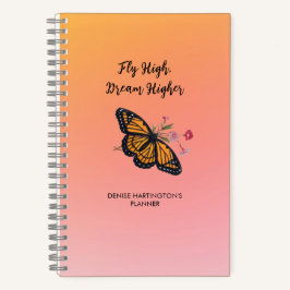 Inspiration Monarch Butterfly farbenfroh Orange Notizbuch
