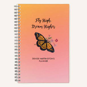 Inspiration Monarch Butterfly farbenfroh Orange Notizbuch