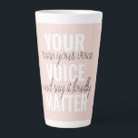 Inspiration - Motivationsangebot für Ihre Stimme Milchtasse<br><div class="desc">Inspiration - Motivationsangebot für Ihre Stimme</div>