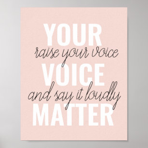 Inspiration - Motivationsangebot für Ihre Stimme Poster