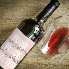 Inspiration - Motivationsangebot für Ihre Stimme Weinetikett