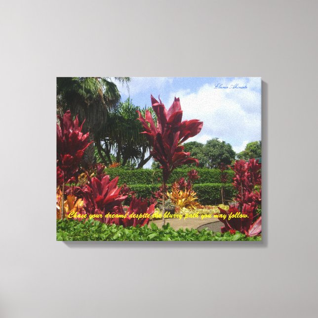 Inspiration/Motivierend Leinwand Wandkunst (Vorderseite)