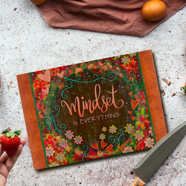 Inspiration Motivierend Zitat Blumenhörer Schneidebrett (Von Creator hochgeladen)