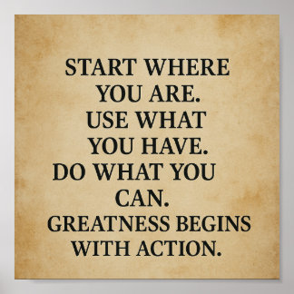 Inspiration Motivierend Zitatmauer Kunst Poster