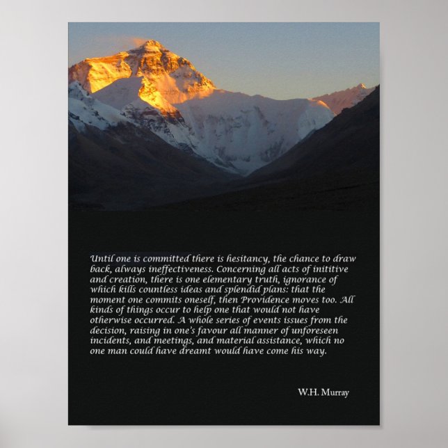 Inspiration Mount Everest Poster (Vorne)