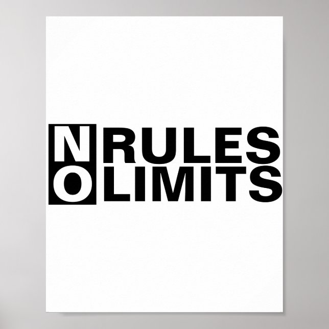 Inspiration No Rules No Limits Poster (Vorne)