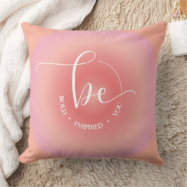 Inspiration Orange Inspiriert sein Sie Kissen