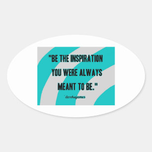 Inspiration Ovaler Aufkleber
