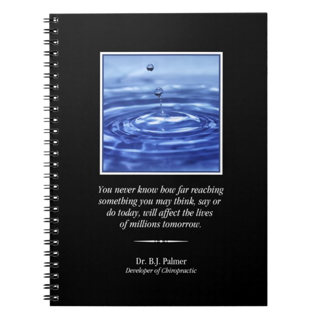 Inspiration Palmer Quote Chiropractic Notebook Notizblock (Vorderseite)
