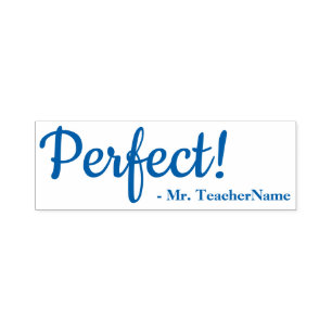 Inspiration "Perfekt!" + Name des benutzerdefinier Permastempel