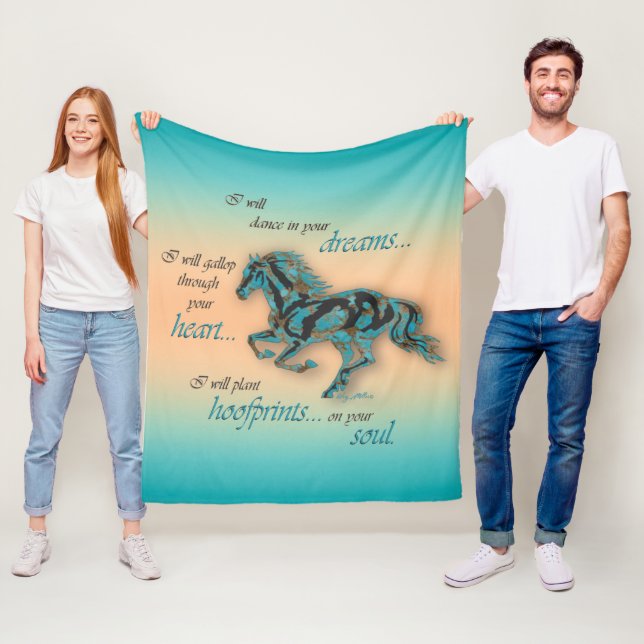 Inspiration Pferdeleder Fleecedecke (Beispiel)