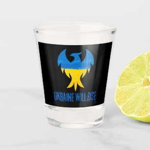 Inspiration Phoenix Ukraine Farben Schnapsglas