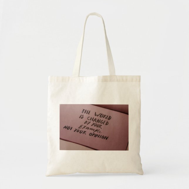Inspiration-Phrase Tote Bag Tragetasche (Vorne)