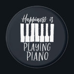 Inspiration Pianist Glück spielt Klavier Magnet<br><div class="desc">Vintages Retro-Design für Musiker,  Pianist,  Orchestermitglied und Musikliebhaber. Coole und lustige gestörte Designartikel für Pianisten. Ideal für Klavierlehrer,  Sänger und Songwriter. Große Weihnachtsgeschenke und Geburtstagsgeschenk für Enkel,  Mutter,  Enkelin,  Vater,  Sohn,  Tochter,  Bruder,  Schwester,  Freunde,  Kollege und Mitarbeiter.</div>