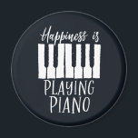 Inspiration Pianist Glück spielt Klavier Magnet<br><div class="desc">Vintages Retro-Design für Musiker,  Pianist,  Orchestermitglied und Musikliebhaber. Coole und lustige gestörte Designartikel für Pianisten. Ideal für Klavierlehrer,  Sänger und Songwriter. Große Weihnachtsgeschenke und Geburtstagsgeschenk für Enkel,  Mutter,  Enkelin,  Vater,  Sohn,  Tochter,  Bruder,  Schwester,  Freunde,  Kollege und Mitarbeiter.</div>