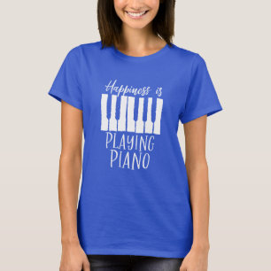 Inspiration Pianist Glück spielt Klavier T-Shirt