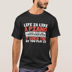 Inspiration Piano Life Quote Keyboard Premium T-Shirt