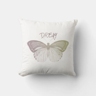Inspiration Pink Yellow Dream Butterfly Kissen