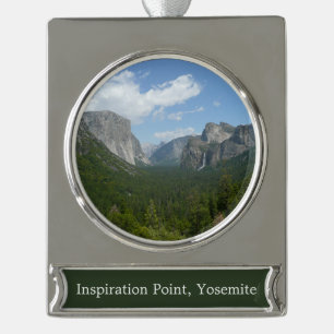 Inspiration Point im Yosemite-Nationalpark Banner-Ornament Silber