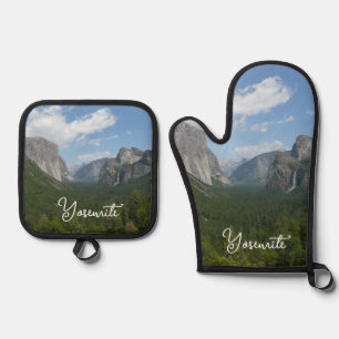 Inspiration Point im Yosemite-Nationalpark Ofenhandschuh & Topflappen-Set