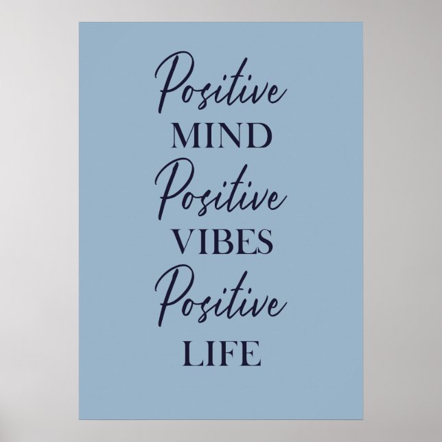 Inspiration positive Affirmative Wall Art Motiv Poster (Vorne)
