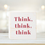 Inspiration, positives Red Think Zitat Holzkisten Schild<br><div class="desc">Inspiration,  positives Red Think Zitat</div>