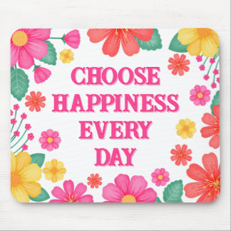Inspiration Positivität Anpassbare Blüte Mousepad