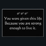 Inspiration Poster - Leben<br><div class="desc">Wir alle brauchen ein wenig Inspiration - fügen Sie einen Rahmen hinzu und stellen Sie in Ihr Zimmer,  Büro oder Klasse.</div>