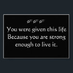 Inspiration Poster - Leben<br><div class="desc">Wir alle brauchen ein wenig Inspiration - fügen Sie einen Rahmen hinzu und stellen Sie in Ihr Zimmer,  Büro oder Klasse.</div>