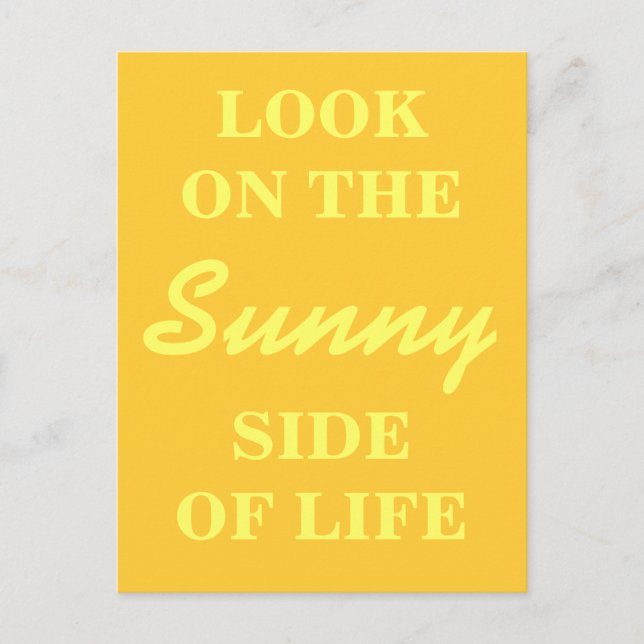 Inspiration Postkarte - Auf der Sonnenseite sehen (Vorderseite)