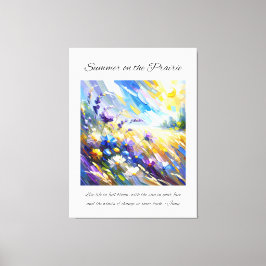 Inspiration Prairie Summer Leinwanddruck