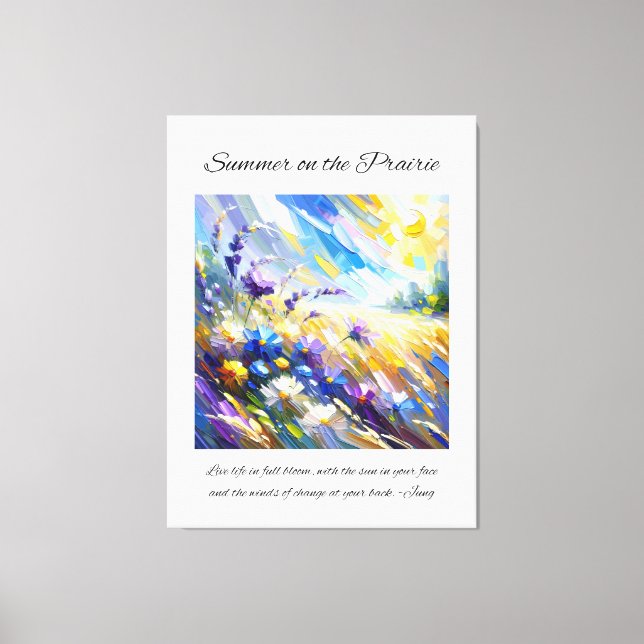Inspiration Prairie Summer Leinwanddruck (Vorderseite)