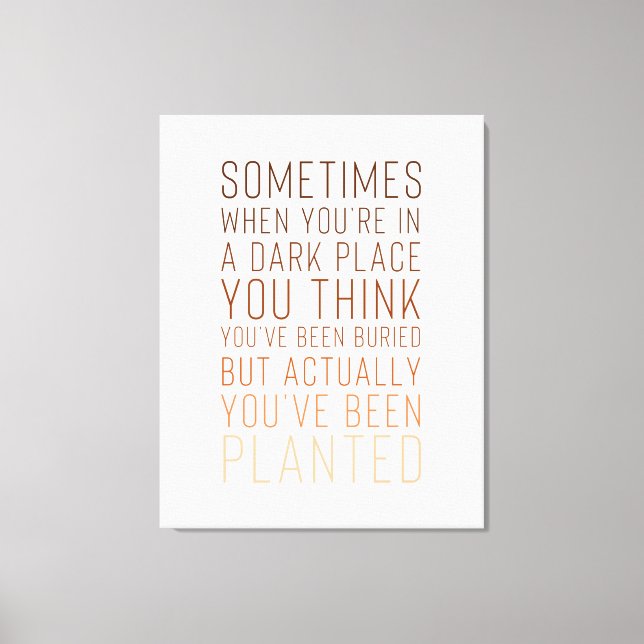 Inspiration Print on Leinwand (Vorderseite)