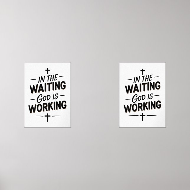 ✨ Inspiration Print Set - "In der Gewartet Gott is (Vorderseite)