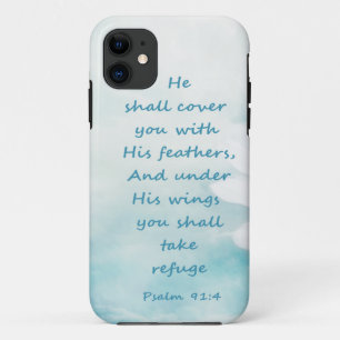 Inspiration Psalm 91:4 unter seinen Wings Case-Mate iPhone Hülle