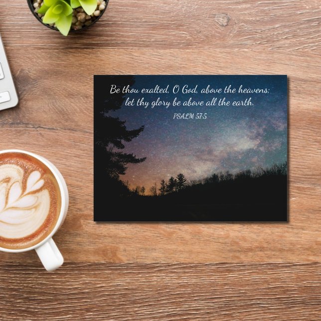 Inspiration Psalm Night Sky Naturfotografie Postkarte (Von Creator hochgeladen)