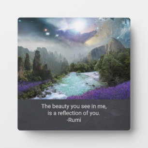 Inspiration Quotation on Beauty from Rumi Fotoplatte
