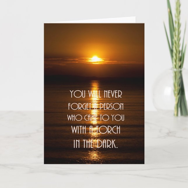 Inspiration Quote Friendship Card Karte (Vorderseite)