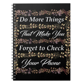 Inspiration Quote Spiral Foto Notebook Notizblock