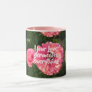 Inspiration Rosa Liebe Zitat Blumenherz Herz Tasse