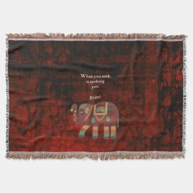 Inspiration Rumi, was Sie Zitat suchen Decke (Vorderseite)