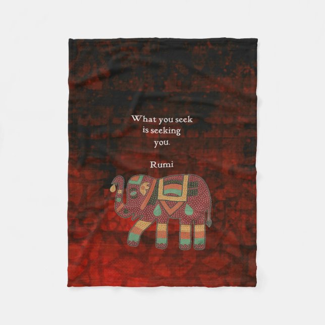 Inspiration Rumi, was Sie Zitat suchen Fleecedecke (Vorderseite)