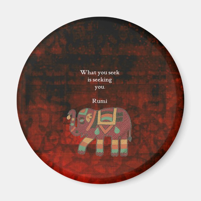 Inspiration Rumi, was Sie Zitat suchen Magnet (Vorne)