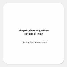 Inspiration runners quadratischer aufkleber