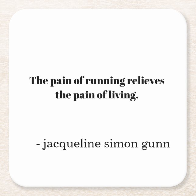 Inspiration runners  rechteckiger pappuntersetzer (Vorderseite)