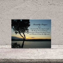 Inspiration Serenity Gebet Abend Sunset