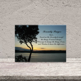 Inspiration Serenity Gebet Abend Sunset Fotoblock