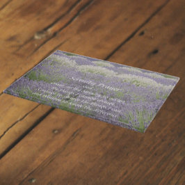 Inspiration Serenity Gebet Lavendel Garten Schneidebrett