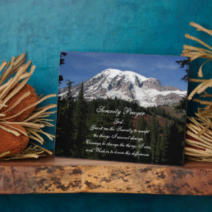 Inspiration Serenity Prayer Rainier Fotoplatte